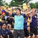 Fanáticos se congregaron a la concha acústica de parque Samanes para observar estreno de Ecuador en la Copa América