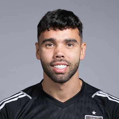 DOHA, QATAR - NOVEMBER 18: David Raya of Spain poses during the official FIFA World Cup Qatar 2022 portrait session on November 18, 2022 in Doha, Qatar. (Photo by Alex Caparros - FIFA/FIFA via Getty Images)