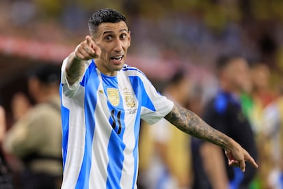 Ángel Di María jugó su último partido con la selección Argentina.  