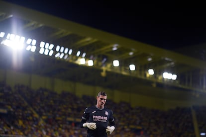 Diego Conde, el pasado lunes contra Las Palmas en La Cerámica.